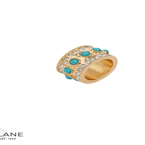 Gold and Turquoise Ring by - Picture 1 of 3
